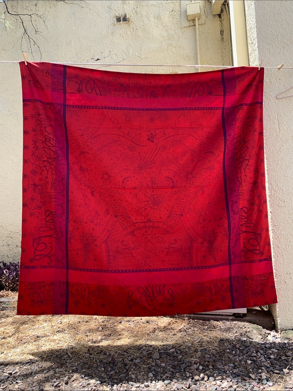 Garnier Thiebaut Red Constellation Tablecloth